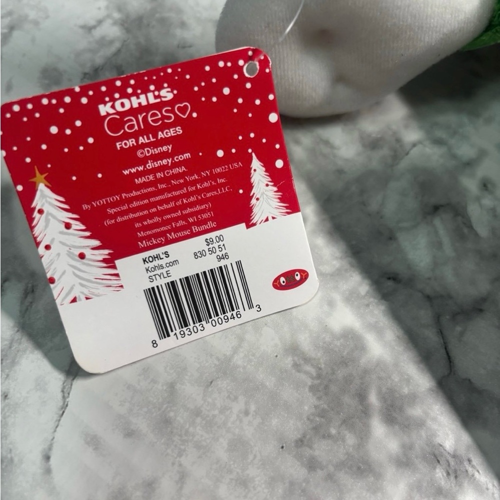 Disney Mickey’s Christmas Kohl’s Cares Plush - Picture 5 of 9